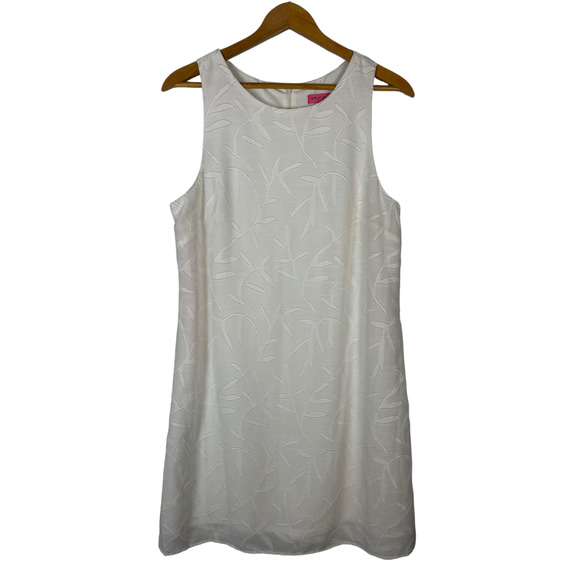 Betsey Johnson Dresses Betsey Johnson White Embroidered Midi Shift